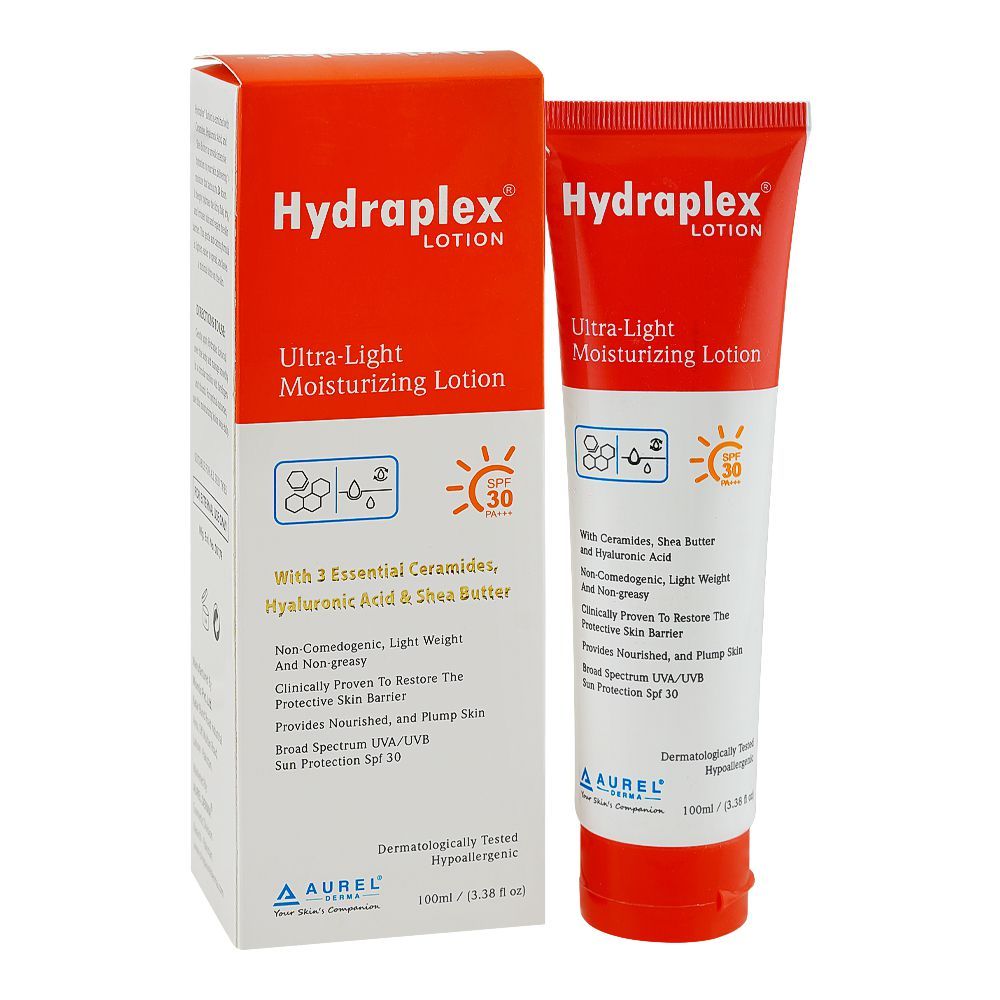 Hydraplex Lotion, SPF 30 Sunscreen, PA+++, For All Skin Types, 100ml - Main Image