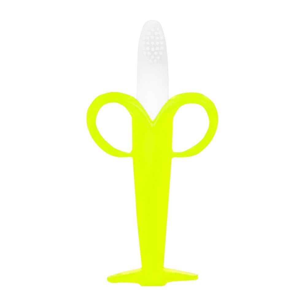 Mum Love Banana Brush Teether, For 6+ Months, BPA Free, Green, A004 - Main Image