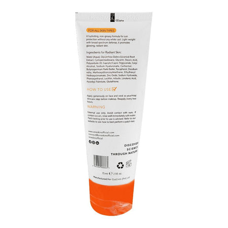 Oneskin Glow on Brightening & Hydrating Sunscreen with SPF60++, Vitamin E & Nano White, 75ml - Image 3