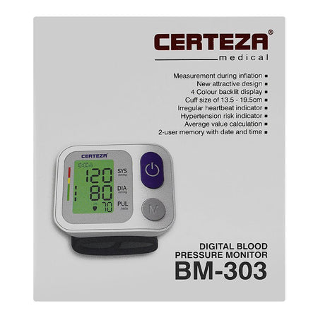 Certeza Digital Blood Pressure Monitor, BM-303 - Image 5