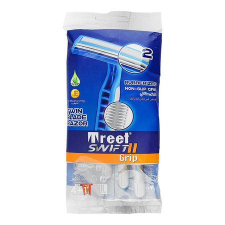 Treet Swift II Grip Twin Blade Disposable Razors Pouch, 5-Pack - Main Image