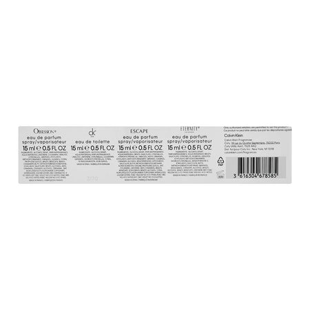 Calvin Klein Mini Gift Set For Women, (Eternity, Obsession, Ck One, Escape) 15ml Each, 4-Pack - Image 3