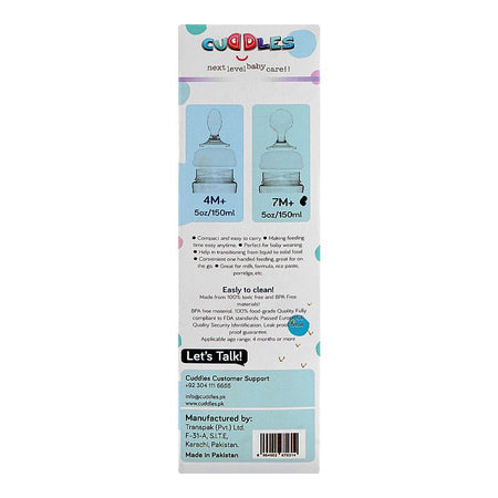 Cuddles Baby Spoon Feeder Bottle, BPA Free, For 7+ Months, 150ml - Image 5