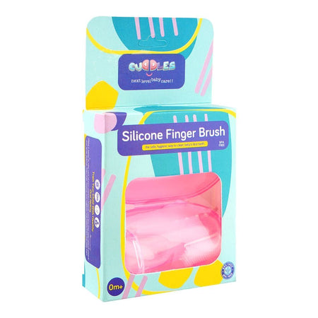 Cuddles Silicone Finger Brush, BPA Free, For 0+ Months, Pink - Image 2