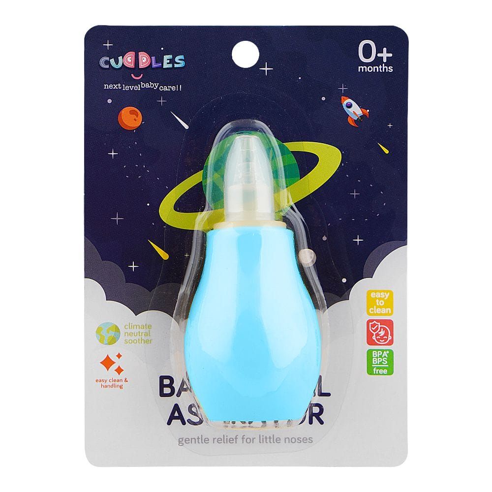 Cuddles Baby Nasal Aspirator, BPA Free, For 0+ Months, Blue - Main Image