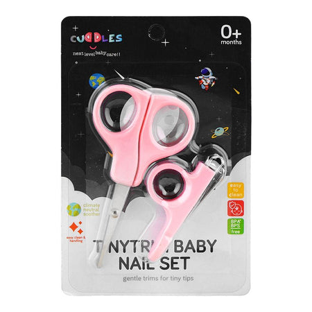 Cuddles Tiny trim Baby Nail Set, BPA Free, For 0+ Months, Pink - Main Image