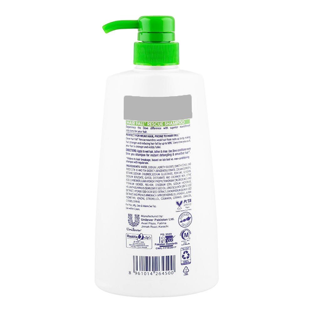 Dove Hair Fall Rescue Bio Protein Care Shampoo, For Weak Hair, 650ml - Image 2