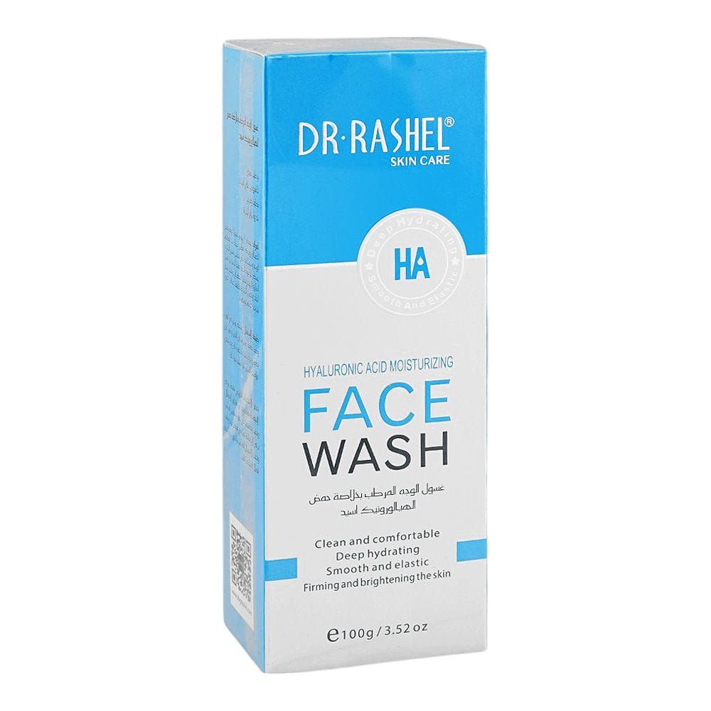 Dr. Rashel Hyaluronic Acid Moisturizing & Smoothing Face Wash, For All Skin Types, 100g - Main Image