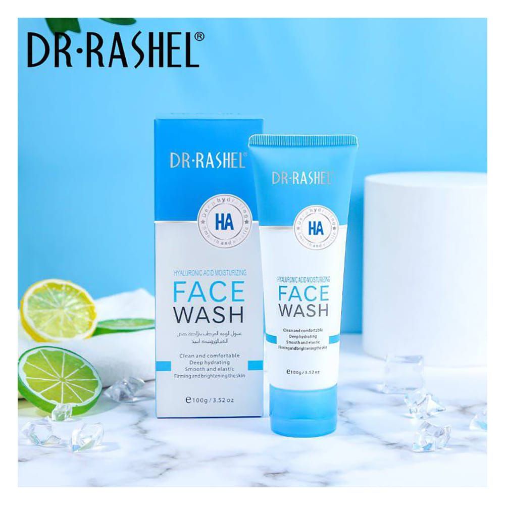 Dr. Rashel Hyaluronic Acid Moisturizing & Smoothing Face Wash, For All Skin Types, 100g - Image 4