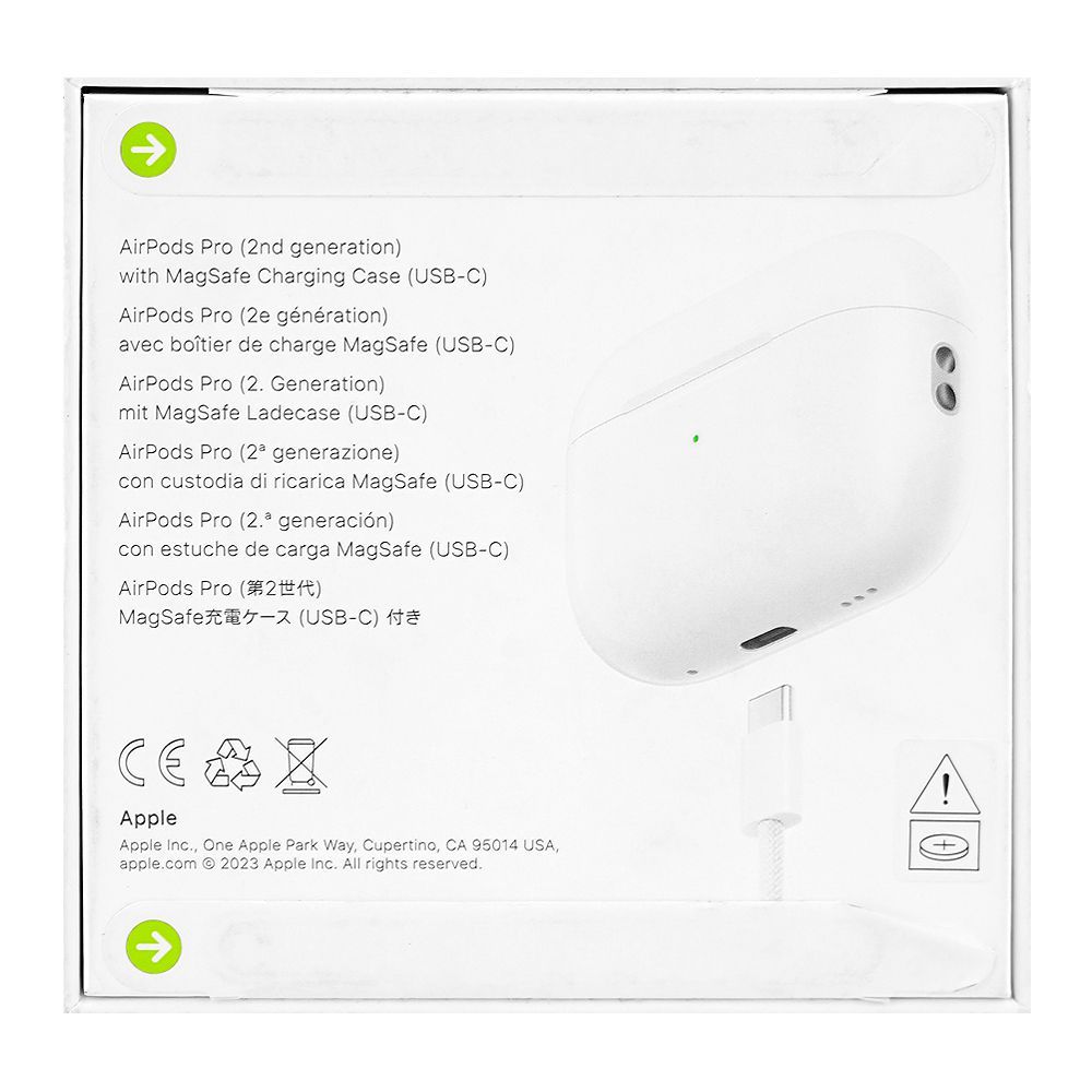 Apple Airpods Pro (2nd Generation), Bluetooth Wireless Earbuds with Charging Case, White, MTJ3LL - Image 6