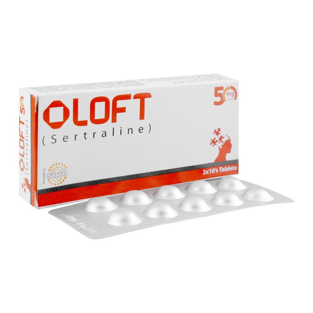Organic Pharmaceutical Oloft, 50mg, 30 Tablets Box - Main Image