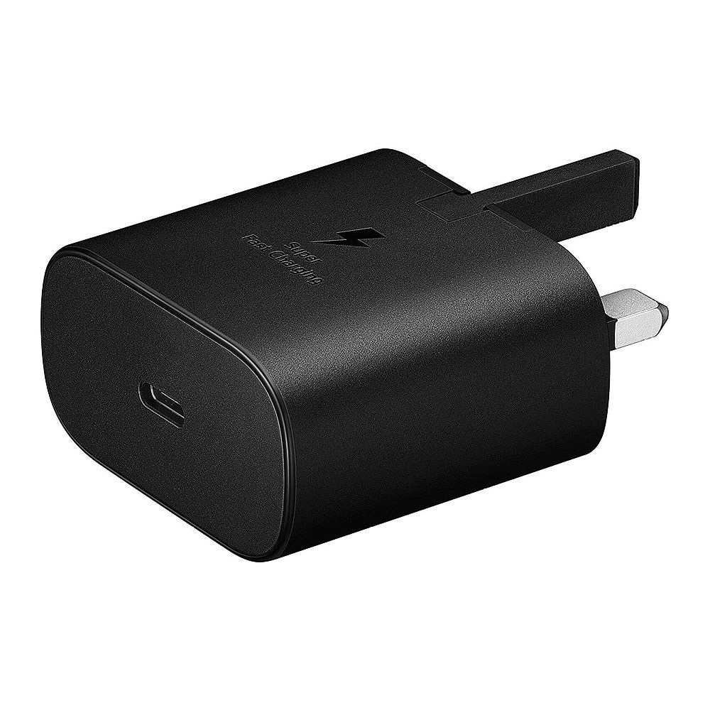 Samsung 25W Power Adapter (USB-C, 3-Pin), Fast Charging Wall Charger, Black - Image 2