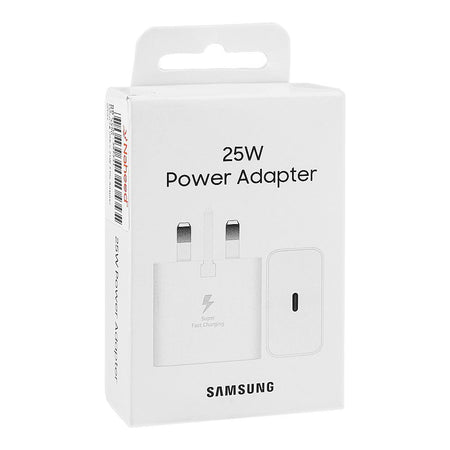 Samsung 25W Power Adapter (USB-C, 3-Pin), Fast Charging Wall Charger, White - Image 3