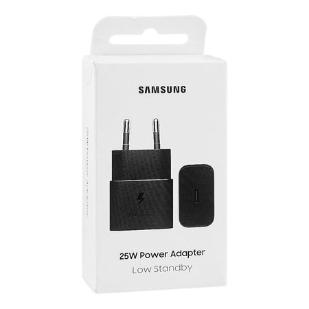 Samsung 25W Power Adapter (USB-C, 2-Pin), Fast Charging Wall Charger, Black - Image 2