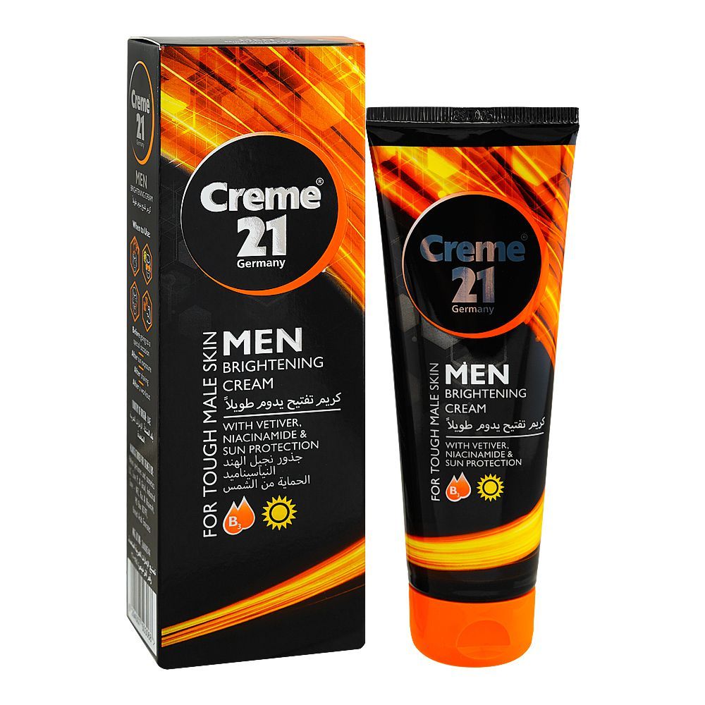 Creme 21 Men Brightening Cream with Vetiver, Niacinamide & Sun Protection, 100g - Main Image