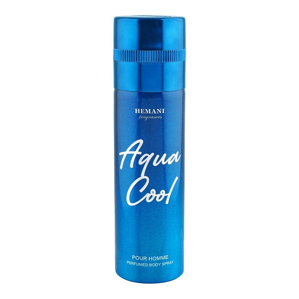 Hemani Aqua Cool Perfumed Deodorant Body Spray, For Men, 200ml - Main Image