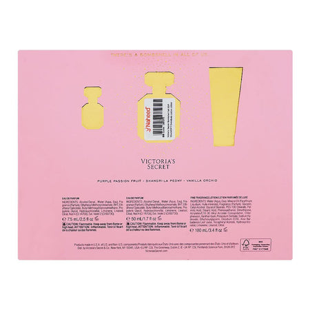 Victoria Secret Bombshell Gift Set: Eau de Parfum 50ml & 7.5ml+Body Lotion 100ml, For Women, 3-Pack - Image 3