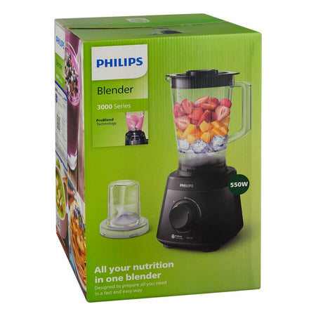 Philips 3000 Series Problend Blender, 550W, 2000ml Plastic Jug, HR2141/92 - Image 2