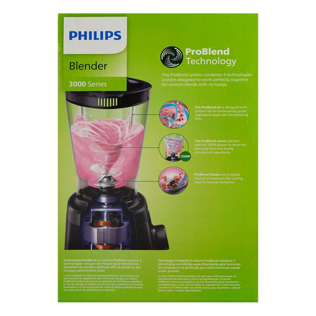 Philips 3000 Series Problend Blender, 550W, 2000ml Plastic Jug, HR2141/92 - Image 3