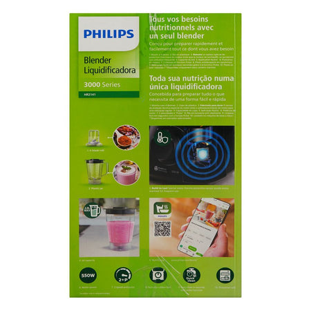 Philips 3000 Series Problend Blender, 550W, 2000ml Plastic Jug, HR2141/92 - Image 5
