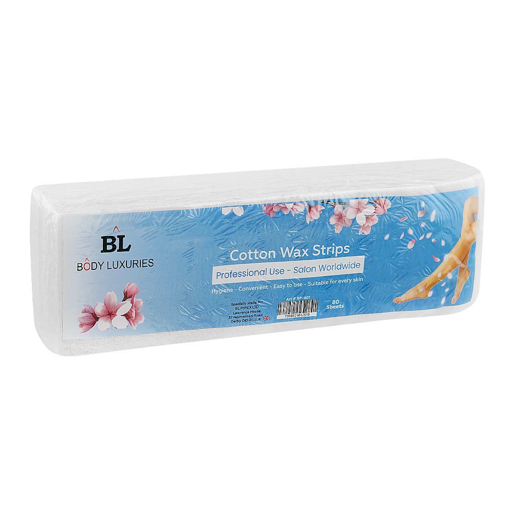 Body Luxuries Cotton Wax Strips, 80-Pack, BP-401 - Main Image