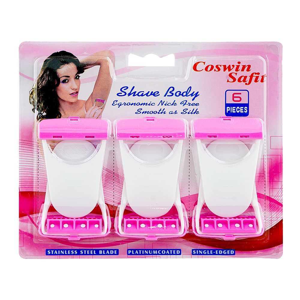 Coswin Safit Shave Body Razors, 6-Pack - Main Image