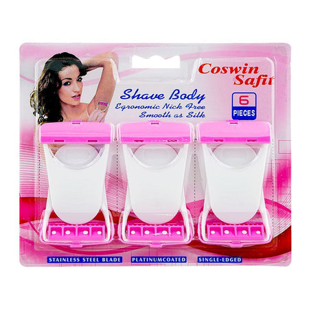 Coswin Safit Shave Body Razors, 6-Pack - Main Image