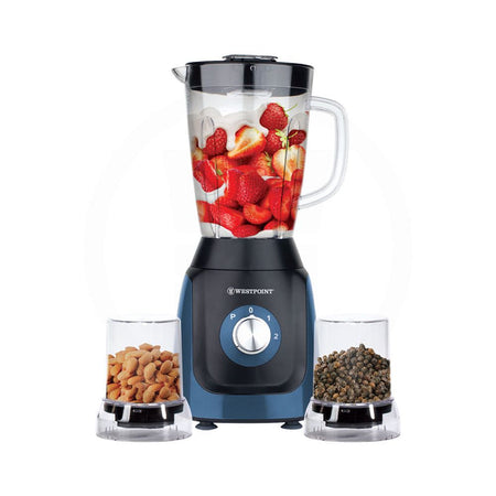 West Point Deluxe Blender and Grinder, 350W, 1500ml Glass Jar, WF-342 - Main Image