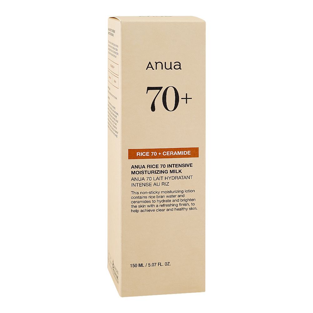 Anua Rice 70+ Ceramide Intensive Moisturizing Milk, 150ml - Main Image