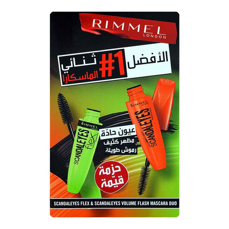 Rimmel Scandaleyes Flex & Volume Flash Mascara Duo, Black, 12ml Each, 2-Value Pack - Image 3