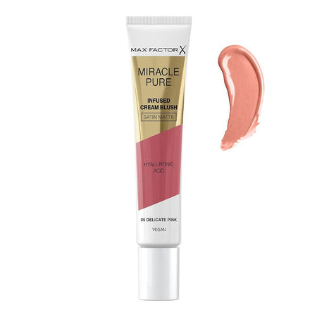 Max Factor Miracle Pure Satin Matte Cream Blush with Hyaluronic Acid, 15ml, 05 Delicate Pink - Main Image
