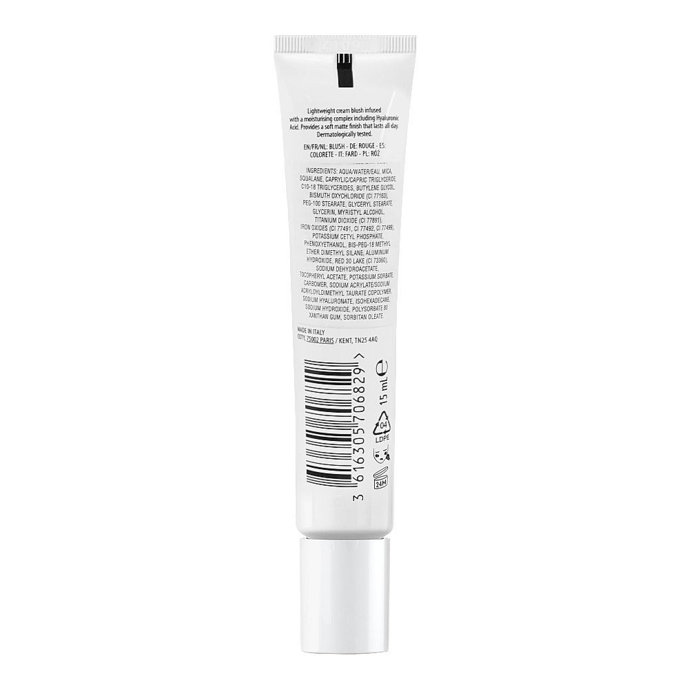 Max Factor Miracle Pure Satin Matte Cream Blush with Hyaluronic Acid, 15ml, 06 Soft Peach - Image 2