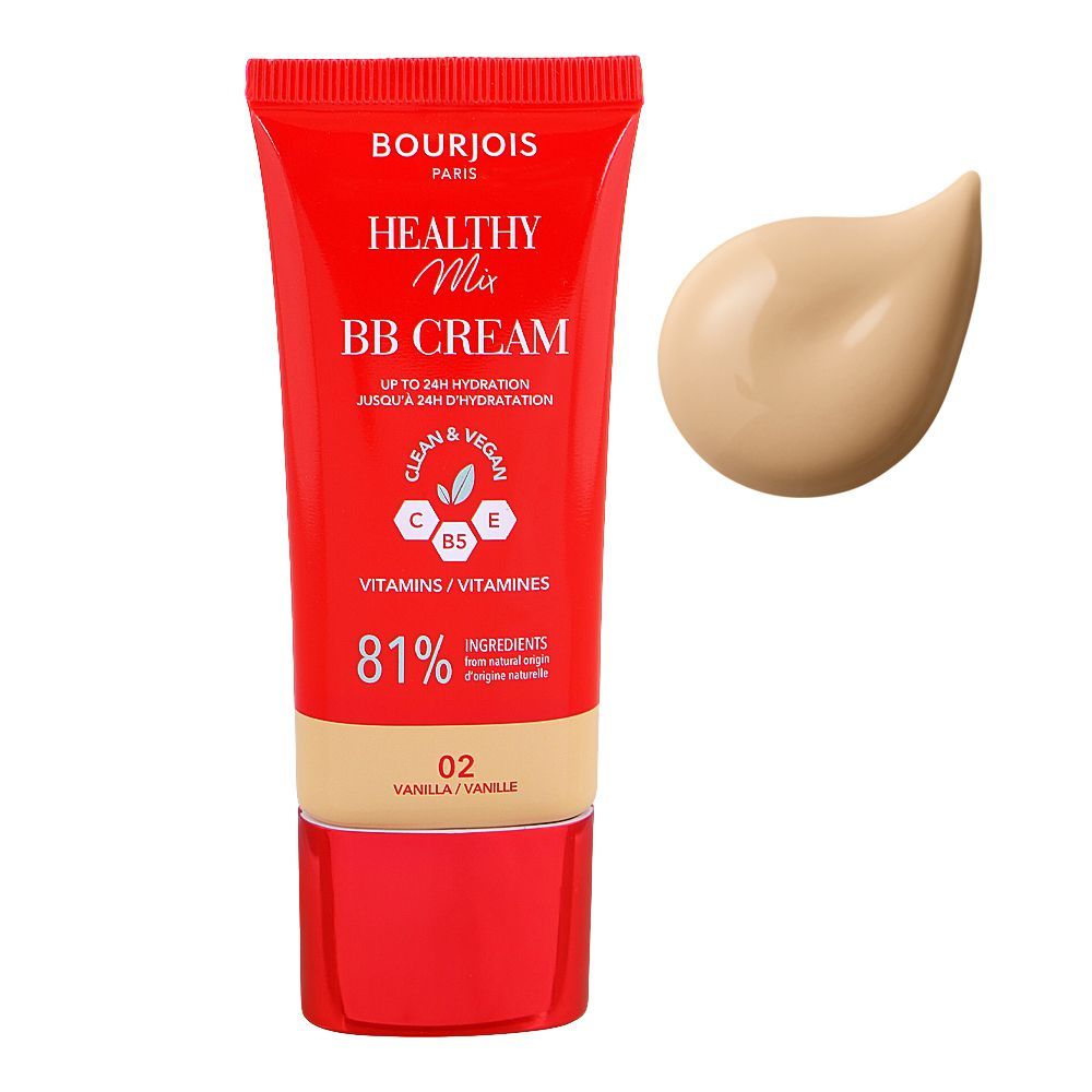 Bourjois Healthy Mix BB Cream, Clean & Vegan, 30ml, 02 Vanilla - Main Image