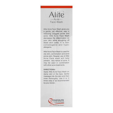 Crystolite Pharmaceuticals Alite Acne Face Wash, 125ml - Image 2