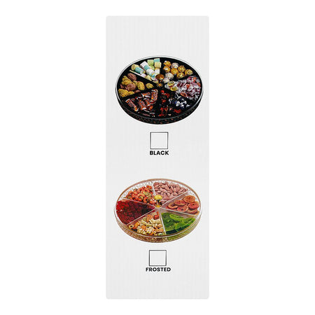 Urban Trends Khaas Daan Serving Tray with Lid, 6 Compartments, Large, Frosted - Image 5