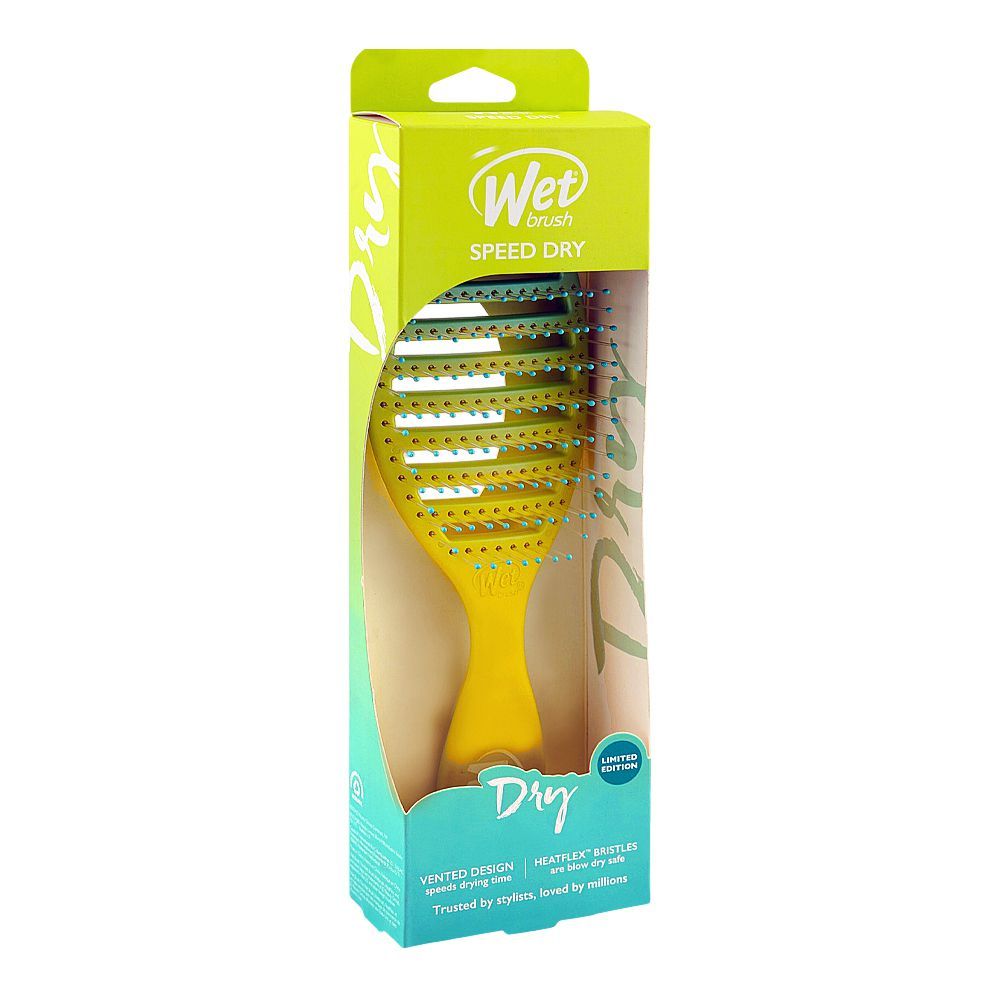 Wet Brush Speed Dry Feel Good Hair Brush, Ombre Green & Blue (BWR810FGOGB) - Image 3
