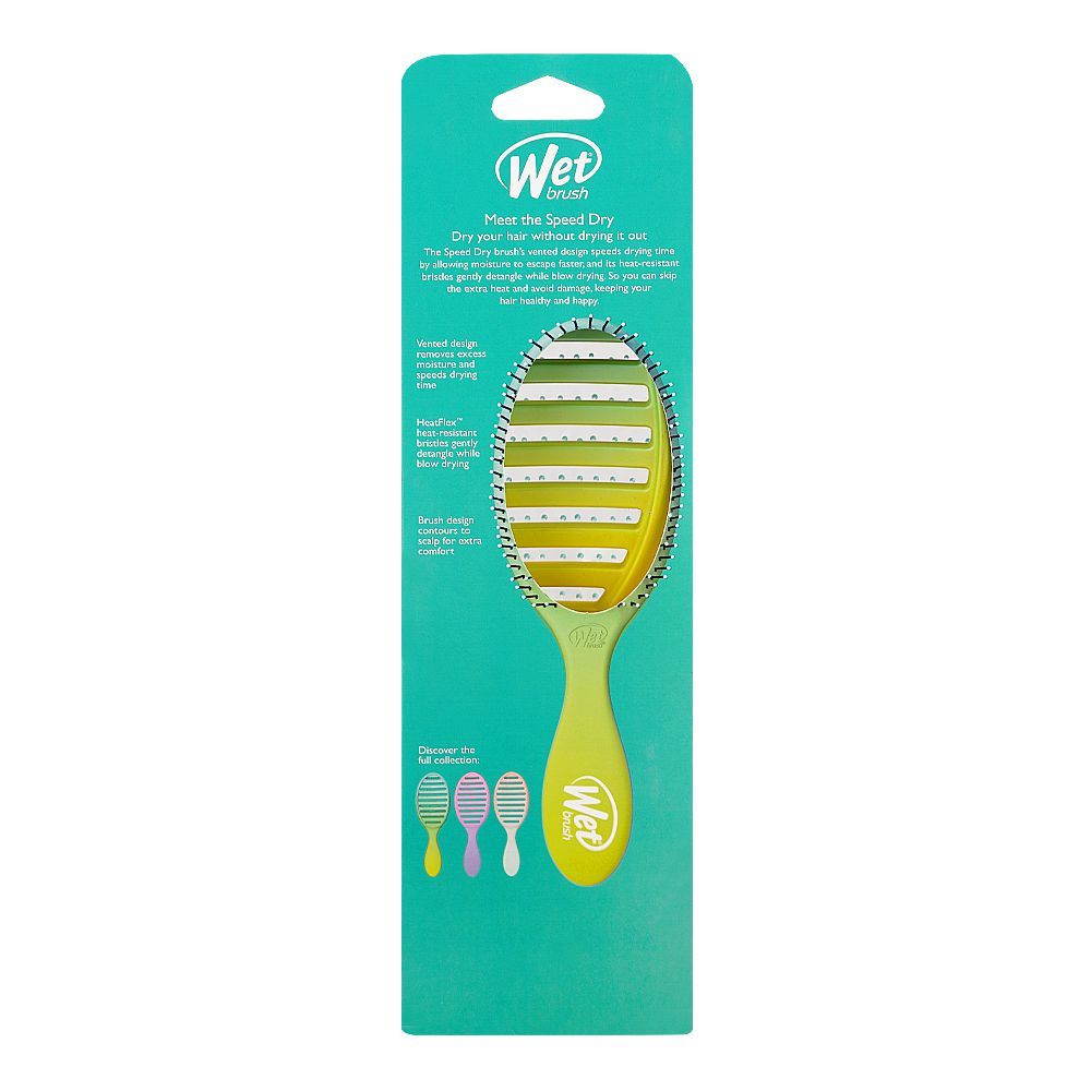 Wet Brush Speed Dry Feel Good Hair Brush, Ombre Green & Blue (BWR810FGOGB) - Image 6