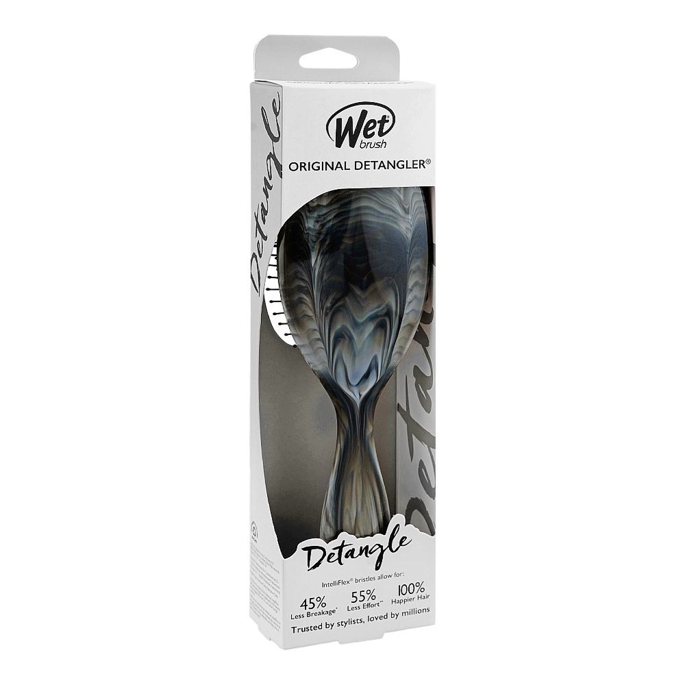 Wet Brush Original Detangler Hair Brush, Water Color Waves Black (BWR830WTCBK) - Image 3