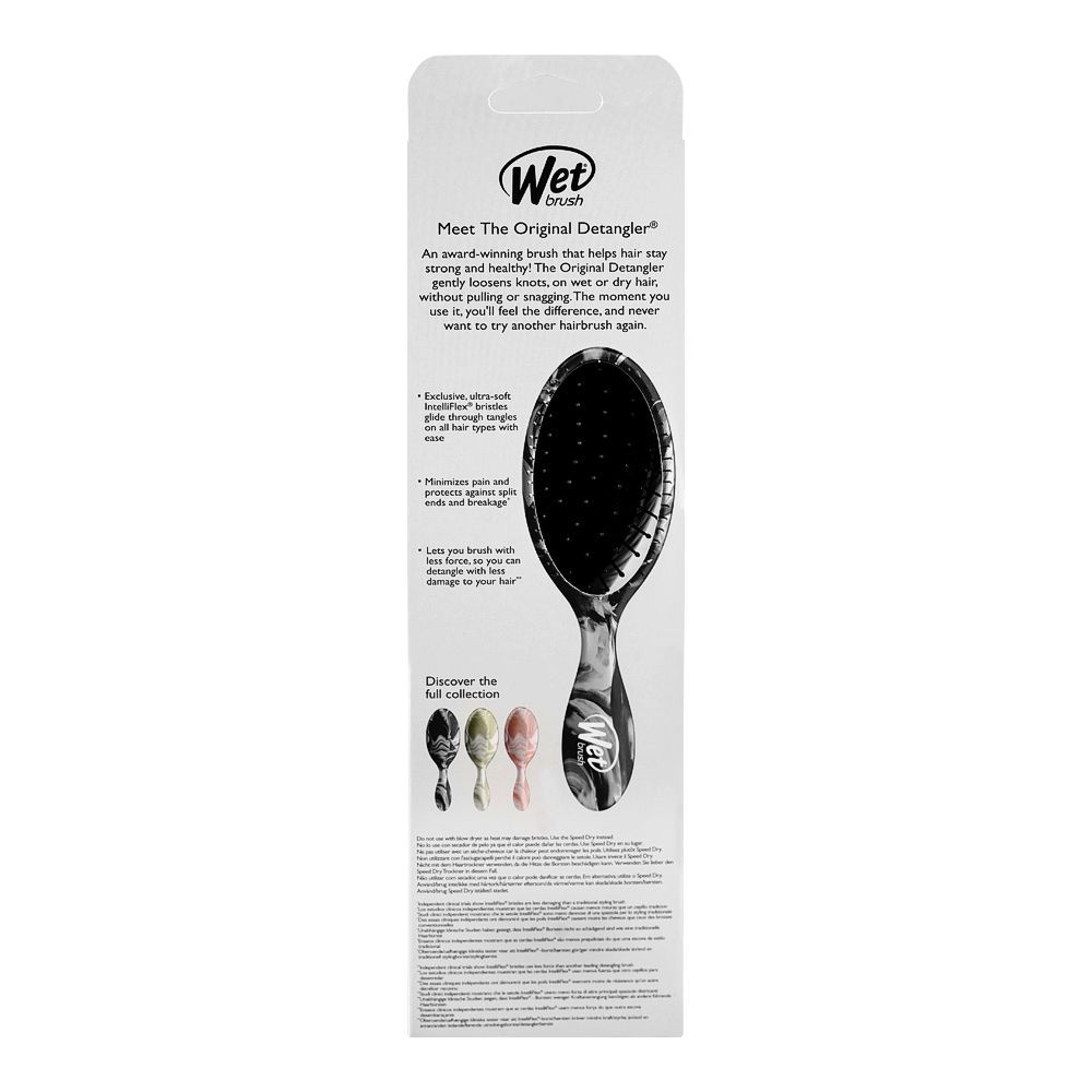 Wet Brush Original Detangler Hair Brush, Water Color Waves Black (BWR830WTCBK) - Image 6