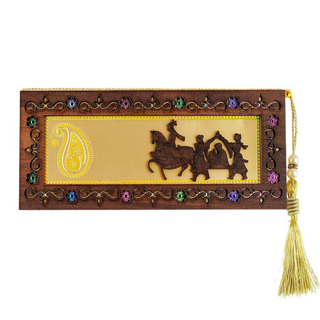 Classic Tone Wedding Envelopes, Shahi Sawari Design, 1-Pack, EUP-C1 - Main Image