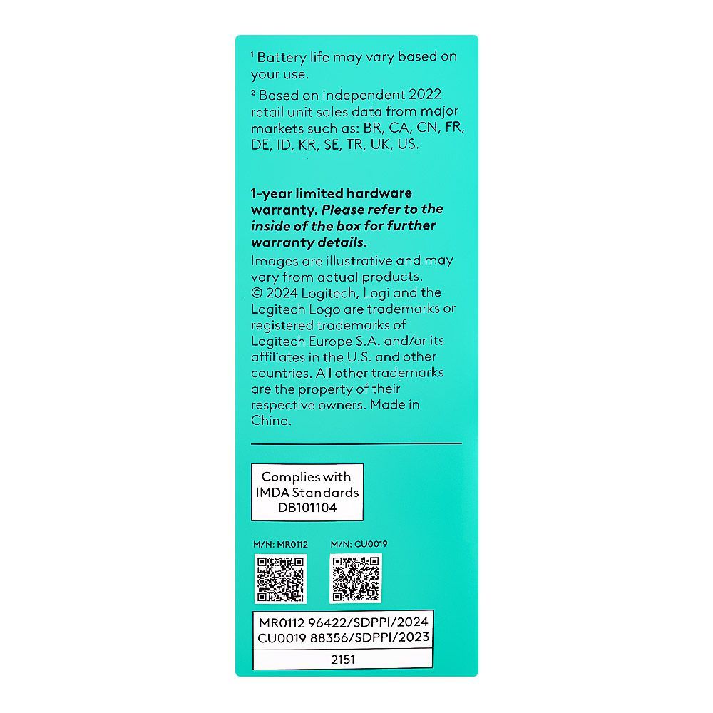 Logitech Curved Design Plus Extended Power Wireless Mouse, M-275 910-007327 - Image 6