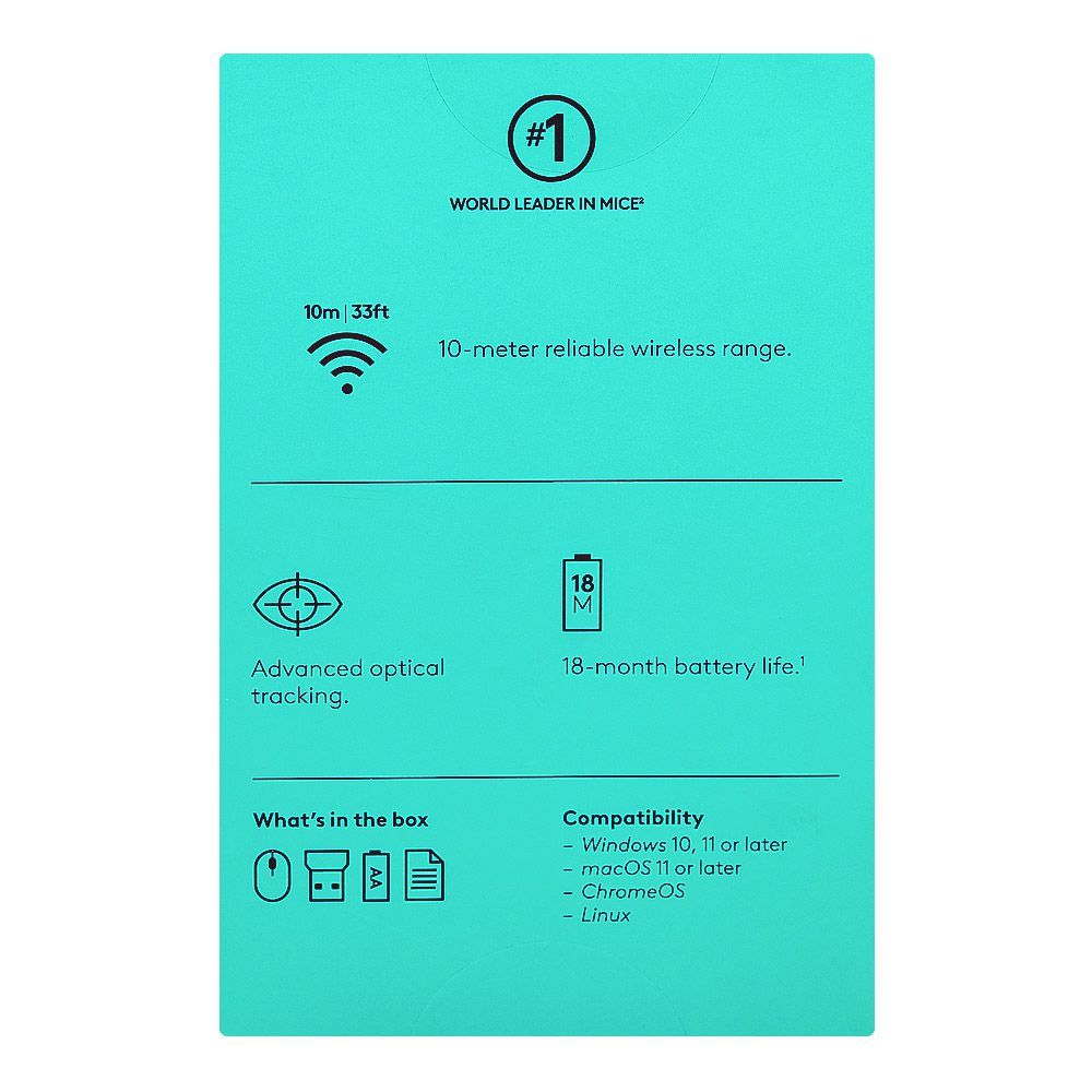 Logitech Curved Design Plus Extended Power Wireless Mouse, M-275 910-007327 - Image 7