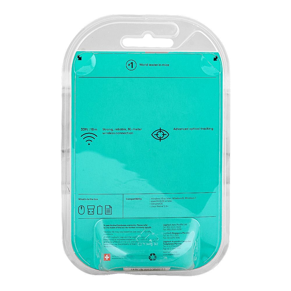 Logitech Wireless Mouse, Red, M187 910-005373 - Image 5