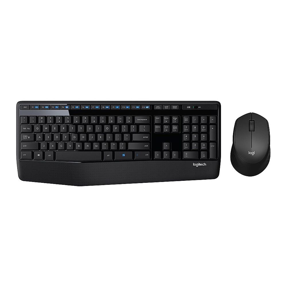 Logitech Wireless Keyboard & Mouse Combo With Palm Rest, Black, MK345 920-012926 - Main Image