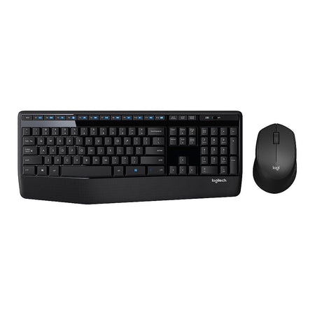 Logitech Wireless Keyboard & Mouse Combo With Palm Rest, Black, MK345 920-012926 - Main Image
