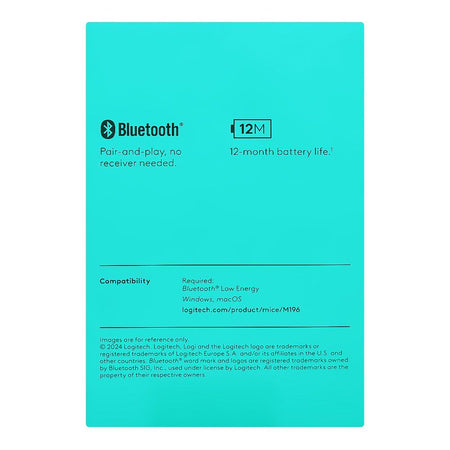 Logitech Bluetooth Wireless Mouse, Grey, M196 910-007462 - Image 7