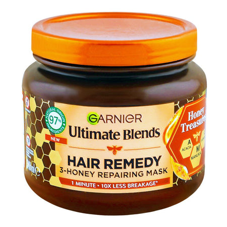 Garnier Ultimate Blends 3-Honey Repairing Hair Mask, 340ml - Main Image
