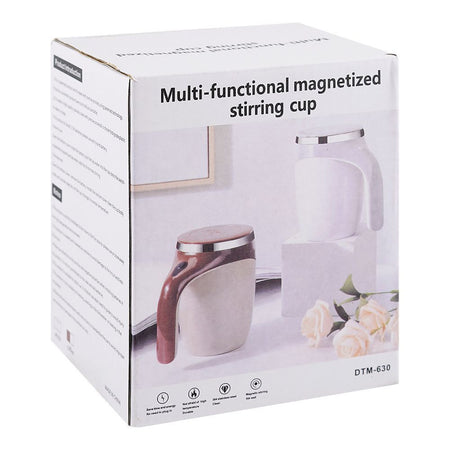 Multi-Functional Magnetized Stirring Coffee Mug, Electric Stainless Steel Tumbler (Without Battery) - Image 6