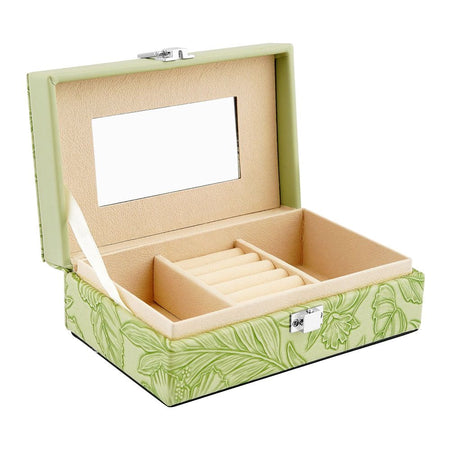 Premium Wooden Jewelry Organizer Box, Ideal for Earrings, Rings & Accessories, Small, Green, BT-5 - Main Image