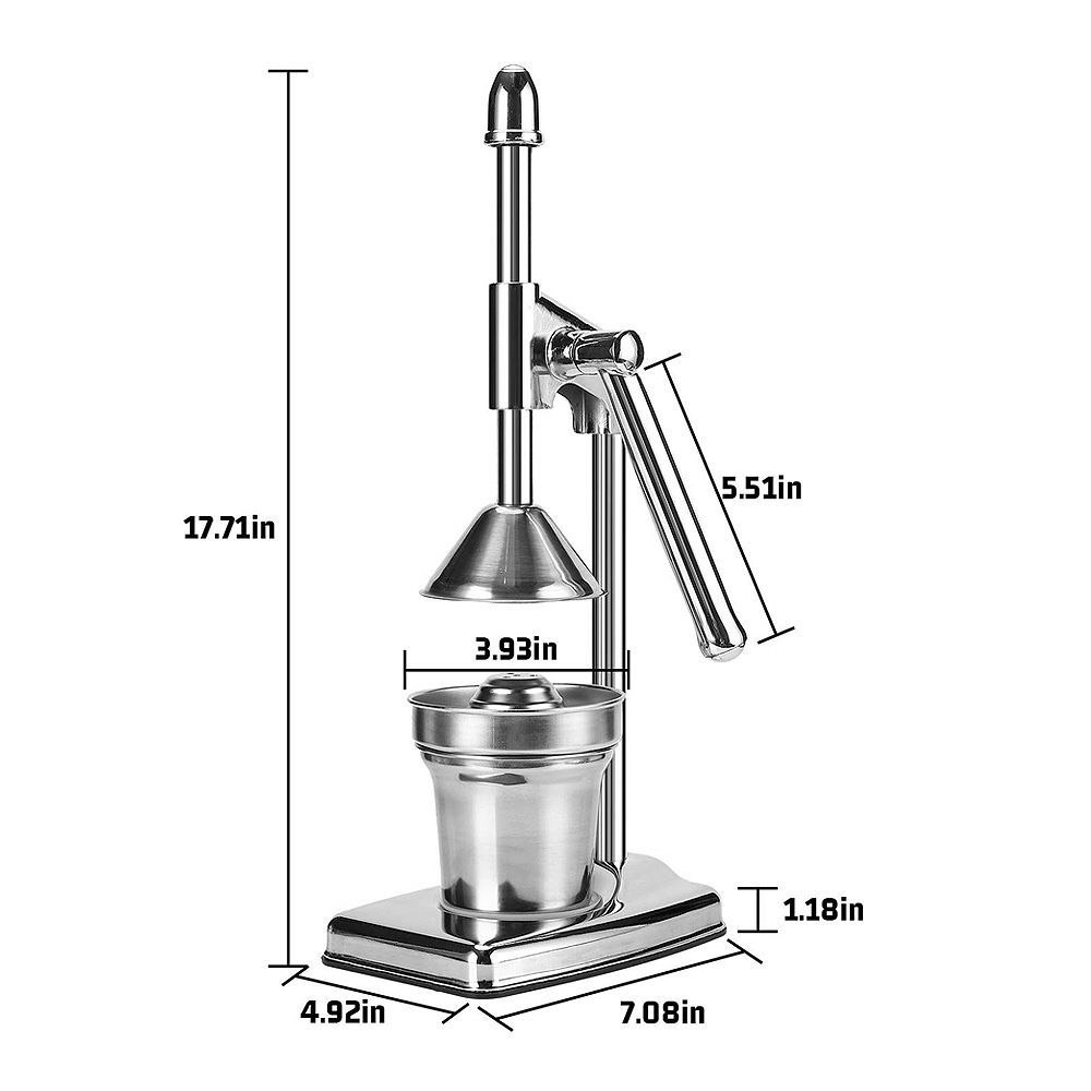 Professional Heavy-Duty Manual Citrus Juicer & Press, Metal Lemon & Orange Squeezer Machine - Main Image